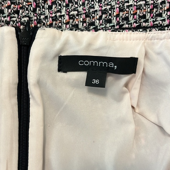 Comma, Short Tweed Boucle Skirt with Sparkly Waist - Picture 8 of 13